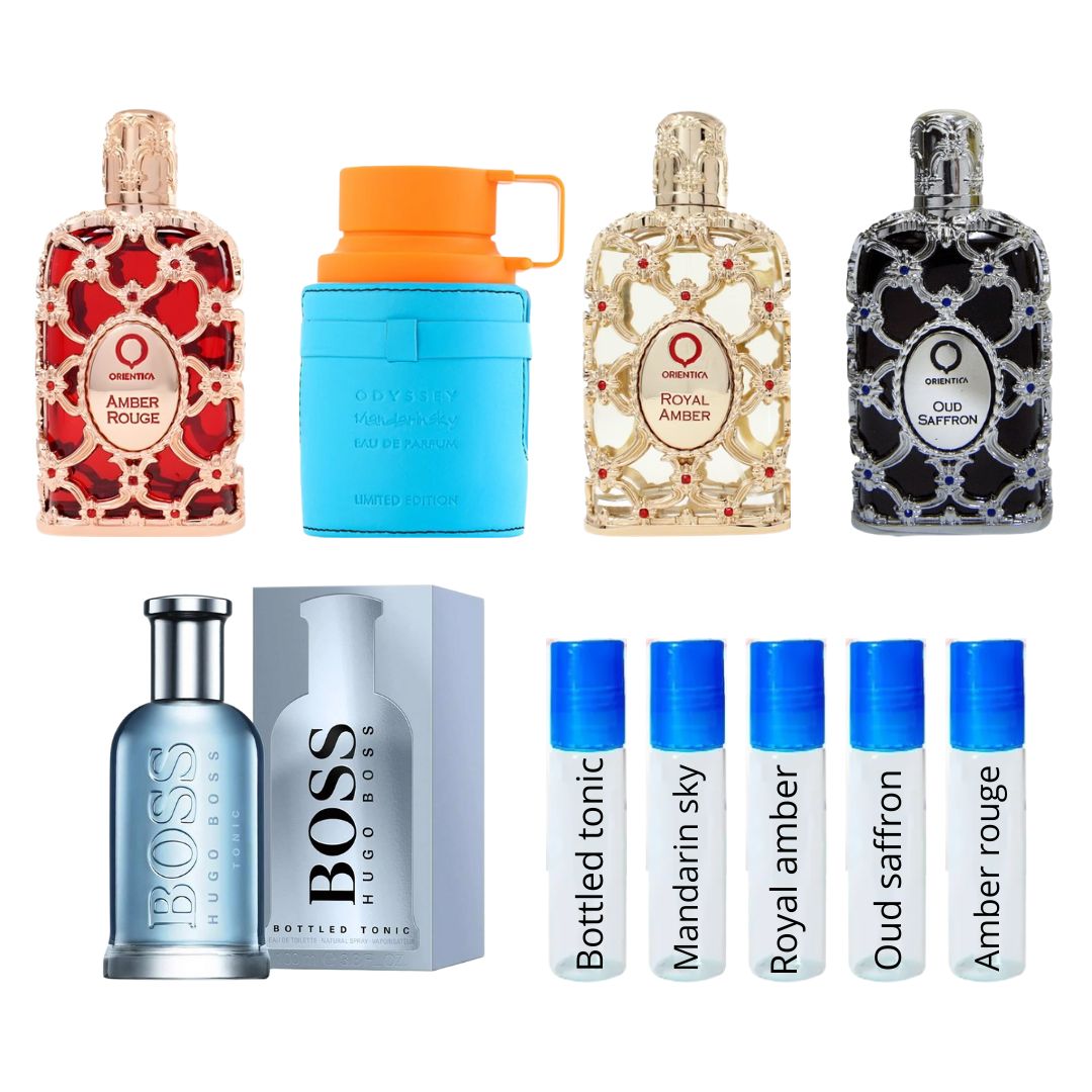 COMBO 5 PERFUMES + 5 ROLONES MALI PERFUM